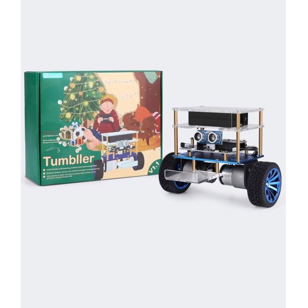 New open box ELEGOO TUMBLLER ROBOTICS KIT. CHRISTMAS EDITION.